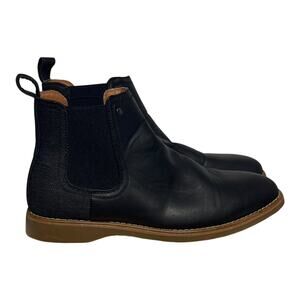 New Republic Kurt Chelsea Boots Black Leather Gum Sole Men's Size 9 Dress Casual
